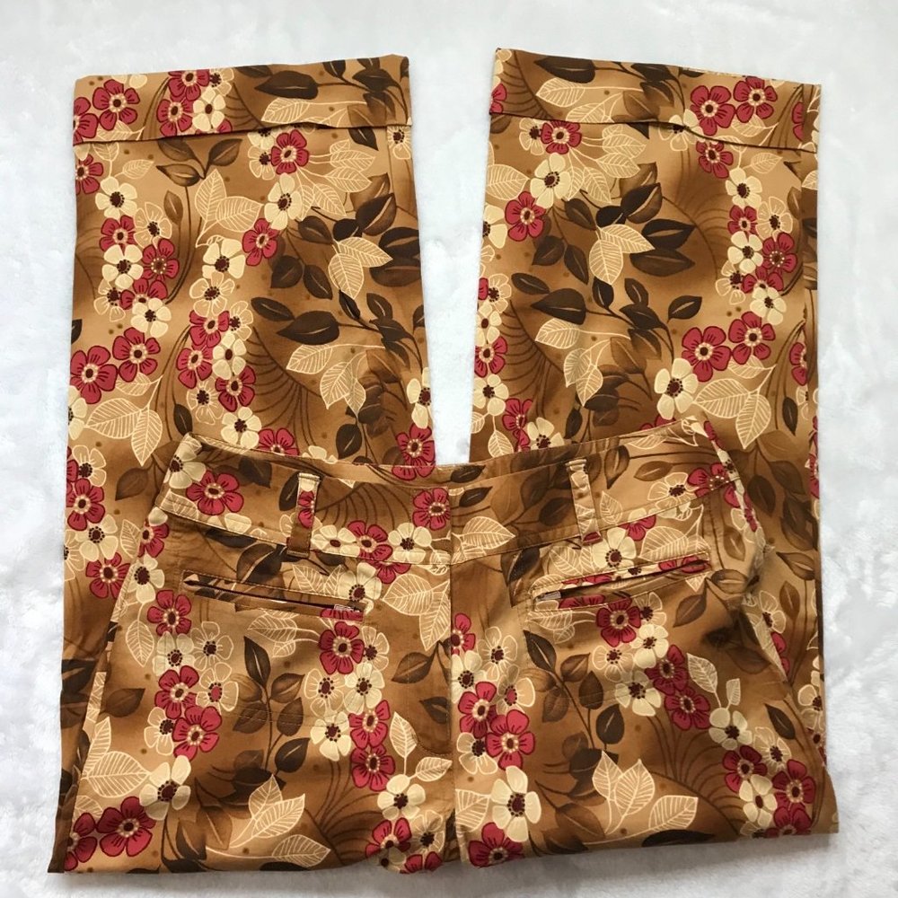 Tommy Bahama Vintage Cropped Pants Capris Tropical Stretch Cotton Blend Womens 6 - Picture 7 of 10